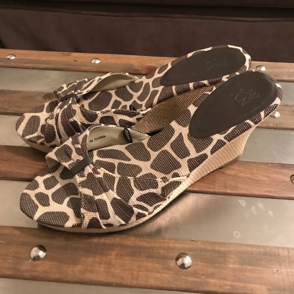 New York & Company Shoes - Animal print wedges